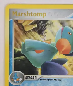 Pokemon Card - Marshtomp Crystal Guardians 24/100 Rare Reverse Holo STAMPED - Image 2