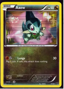 POKEMON 2x AXEW 12/20; 13/20 DRAGON VAULT HOLO NM 2012 RELEASE (A3) - Image 4