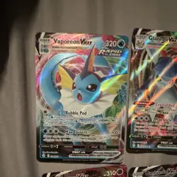 Pokemon TCG Evolving Skies VMAX Eeveelution Foil Card Lot English (7 Cards) - Image 2