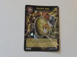 DKME 003/006 ELECTRIC EGG Dinosaur King Colossal Rare Trading Card 2009 - Image 1