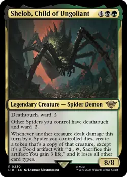 MTG-SHELOB CHILD OF UNGOLIANT-LOTR-NM-R - Image 1