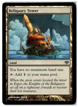 MTG Reliquary Tower - Conflux Moderately Played English - Image 1