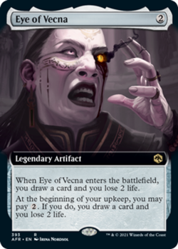 1x Near Mint, English Eye of Vecna - Foil - Extended Art - Adventures in the For - Image 1