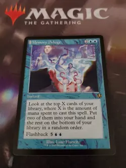 Mtg. 2x Memory Deluge. Retro Frame. Innistrad Remastered. Pack Fresh - Image 1