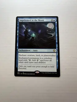 Imprisoned in the Moon LP Innistrad: Crimson Vow Magic The Gathering Light Play - Image 1
