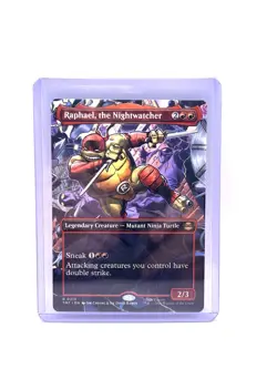 MTG Raphael the Nightwatcher Borderless Normal NM TMNT Magic 213 - Image 1