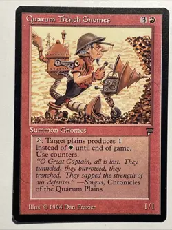 MTG - Quarum Trench Gnomes - Legends - NM English Magic 1994 - Image 1