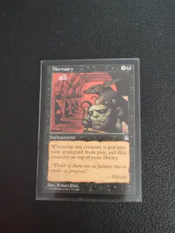 MtG Magic the Gathering Mortuary Rare Stronghold - Image 1