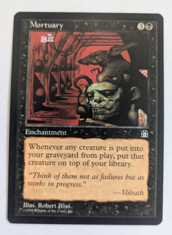 Magic Mtg Stronghold Mortuary near mint - Image 1