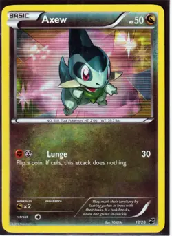POKEMON 2x AXEW 12/20; 13/20 DRAGON VAULT HOLO NM 2012 RELEASE (A2) - Image 4