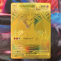 Pokemon Mega Charizard Y ex Full Art Foil Gold Card EX 294/217 - Image 1