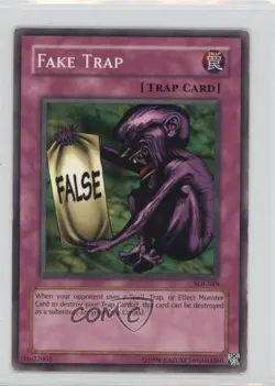 Fake Trap Unlimited YuGiOh Starter Deck Joey #SDJ-049 2003 READ - Image 1