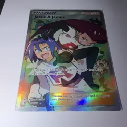 Pokemon TCG Jessie & James Trainer Supporter Holo Card 68/68 2019 - Image 2