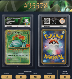 🔥Pokemon Charizard/Blastoise/Venusaur -25th Anniversary Set Perfect Subs Ace 10 - Image 4