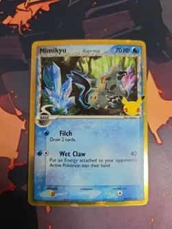 Pokemon Card - Mimikyu Sword & Shield Celebrations Promo SWSH136 Holo NM - Image 1