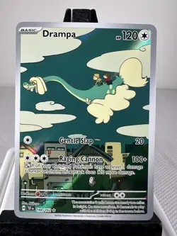 Pokemon TCG Drampa 184/162 SV05 Temporal Forces IR Holo Illustration Rare NM - Image 1