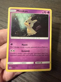 Pokemon TCG Black Star Promo Holo Mimikyu SM29 - LP/MP - Image 3