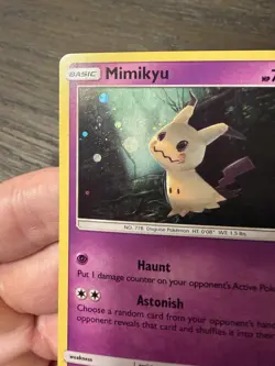 Pokemon TCG Black Star Promo Holo Mimikyu SM29 - LP/MP - Image 4