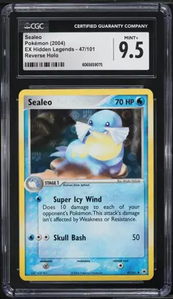 CGC 9.5 - Pokemon Sealeo EX Hidden Legends Reverse Holo #47 - Image 1