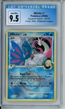 CGC 10 - Milotic C #35 Crosshatch Holo Pokemon League - Image 1