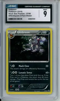CGC 9 - Umbreon - 2016 Pokemon XY Black Star Promo #XY96 - Image 1