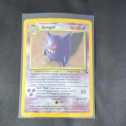 Pokemon TCG Gengar Fossil 5/62 Holo Rare 80 HP English Stage 2 Psychic Holo - Image 3