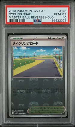 2023 Pokemon 151 Cycling Road #165 Sv2aJP PSA 10 Master Ball Reverse Holo - Image 1