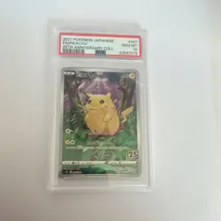 Pokemon Pikachu 001/028 25th Anniversary Collection Holo Promo PSA 10 Japanese - Image 1