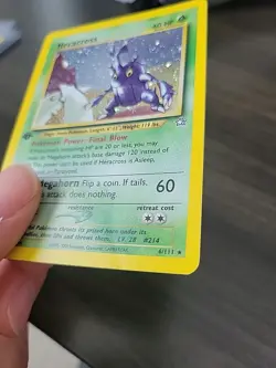 Pokemon TCG 1ST EDITION Heracross 6/111 Neo Genesis Holo - LP - Image 5
