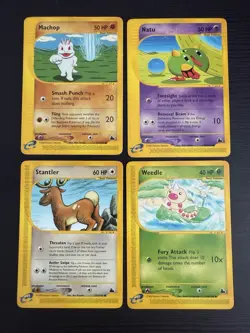 Pokemon Expedition Skyridge Common Non Holo Lot 4 Near Mint Light Play - Image 1
