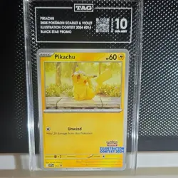 Pokemon Pikachu #214 Scarlet & Violet Illustration Contest 2024 Promo TAG 10 - Image 2