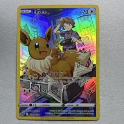 Pokemon Eevee Full Art Ultra Rare TG11/TG30 Brilliant Stars Holo 70 HP - Image 1