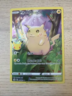 PIKACHU 5/25 Pokemon Celebrations 25th Anniversary Base Set Full Art!!!🔥🔥🔥 - Image 1