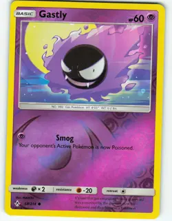 Gastly - Reverse Holo - 68/214 Unbroken Bonds - Pokemon TCG - 2019 - Image 1