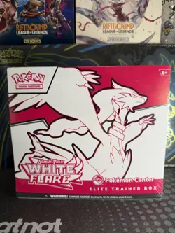 2025 Pokemon White Flare Factory Sealed Pokemon Center ETB Elite Trainer Box - Image 1