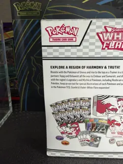 2025 Pokemon White Flare Factory Sealed Pokemon Center ETB Elite Trainer Box - Image 5