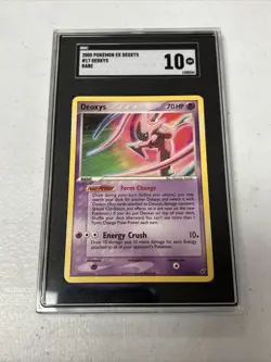 Pokemon SGC 10 GEM MINT Deoxys 17/107 EX Deoxys Non-Holo Rare 2005 - Image 1