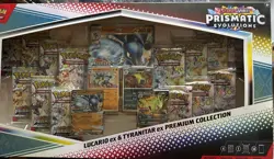 SEALED Pokemon Prismatic Evolutions Lucario Ex & Tyranitar Ex Premium Collection - Image 1