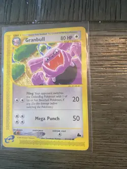 Pokemon Granbull 61/144 Skyridge 80 HP Common Regular English TCG - Image 1
