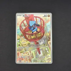 Pokemon TCG RIOLU #010 ME Black Star PROMO Illustration Rare - Image 1