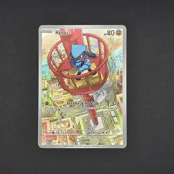 Pokemon TCG RIOLU #010 ME Black Star PROMO Illustration Rare - Image 2