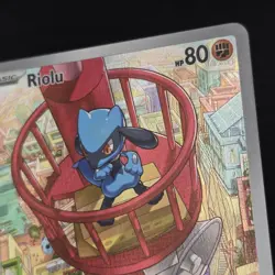 Pokemon TCG RIOLU #010 ME Black Star PROMO Illustration Rare - Image 4