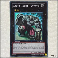 Gachi Gachi Gantetsu - YS11-EN042 - Super Rare 1st Edition Yugioh - Image 1