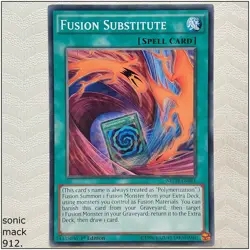 Fusion Substitute - NECH-EN081 - Common 1st Edition Yugioh - Image 1