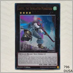 Castel, the Skyblaster Musketeer - DUSA-EN093 - Ultra Rare 1st Edition Yugioh - Image 1