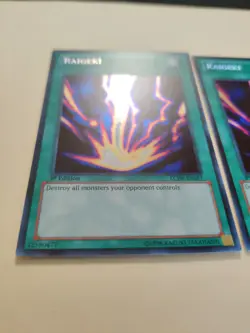 2x Raigeki LCJW-EN057 Secret Rare 1st Ed LP - Image 2
