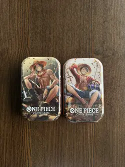 One Piece - 2025 OP-13 Volume 2 Sealed Tins - Lot Of 2x (Portgas.D.Ace + Luffy) - Image 1