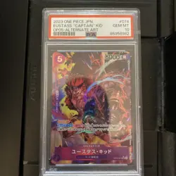 One Piece TCG - Eustass Captain Kid OP05 Alt Art Alternate Art Japanese PSA 10 - Image 1