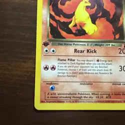 Pokemon Cards: Team Rocket 1st Edition Uncommon: Dark Rapidash 44/82 - Image 5