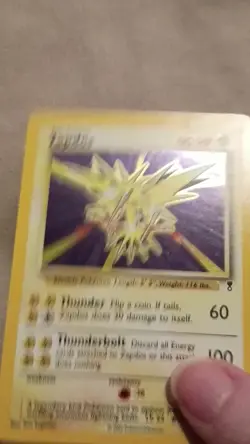 NM TCG Vintage Zapdos Legendary Collection Pokemon Card - Image 2